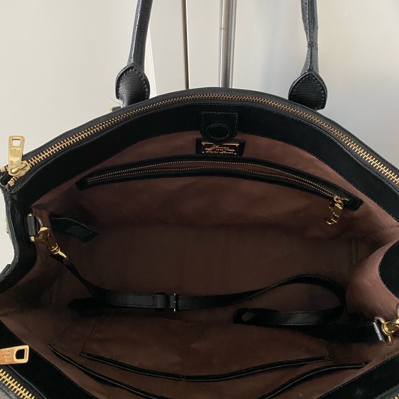 Ralph Lauren newbury double zip satchel black - Picture 2 of 2